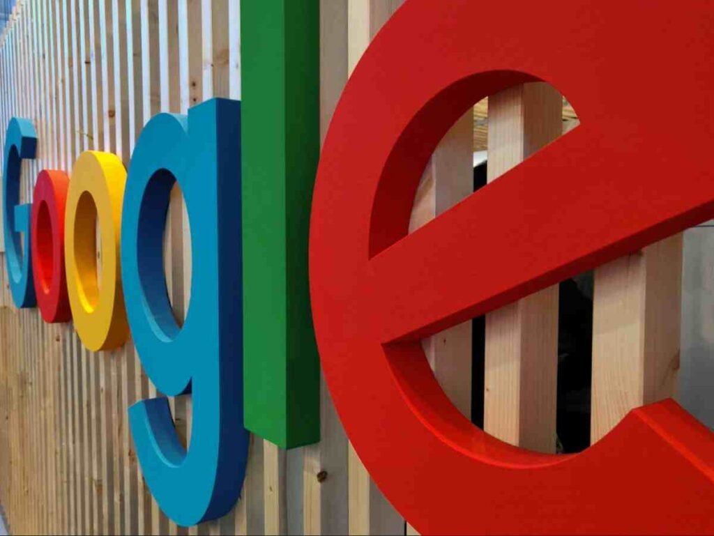Close-up of colorful 3D Google letters on a wooden slat wall, showing how to recover from Google algorithm update drops